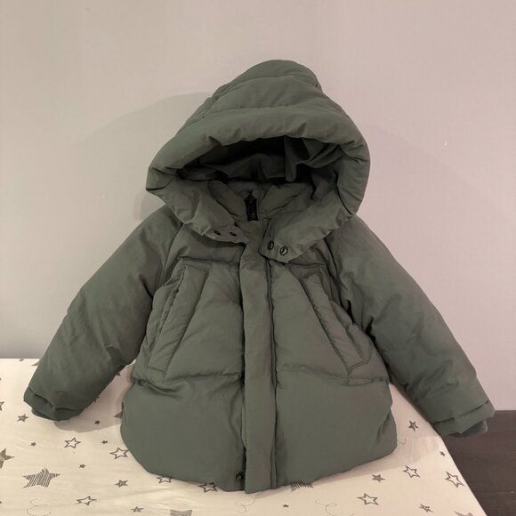 ZARA BABY WATER REPELLENT LONG DOWN PUFFER COAT 12-18 Month - Picture 2 of 7